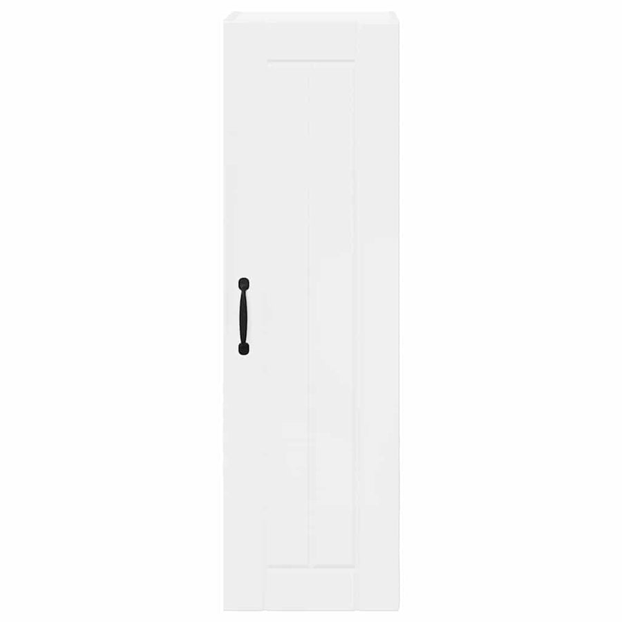 Keukenkast aan de muur met plank Hoogglans wit 30 x 31 x 100 cm