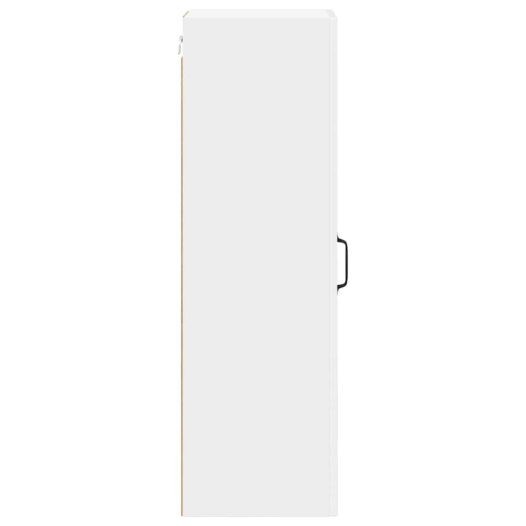 Keukenkast aan de muur met plank Hoogglans wit 30 x 31 x 100 cm