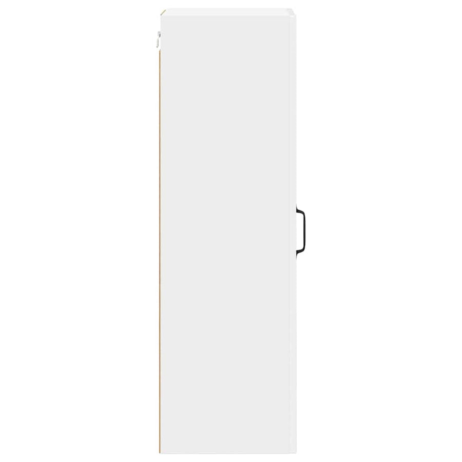 Keukenkast aan de muur met plank Hoogglans wit 30 x 31 x 100 cm