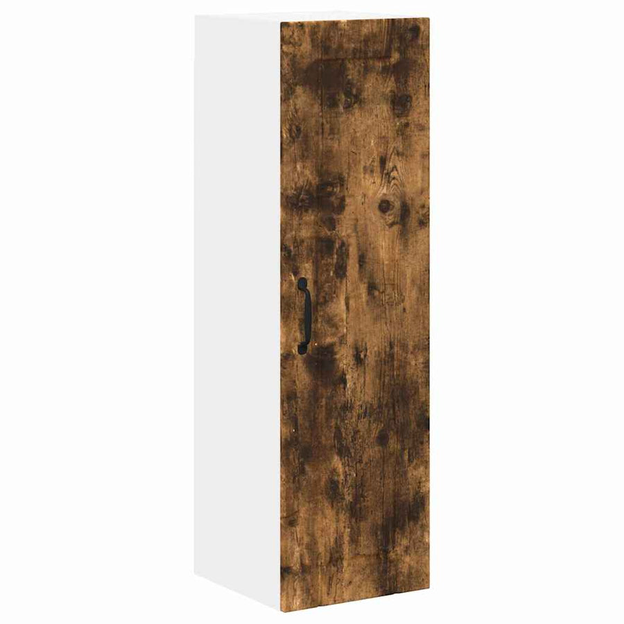 Keukenkast aan de muur met plank Gerookt eiken 30 x 31 x 100 cm
