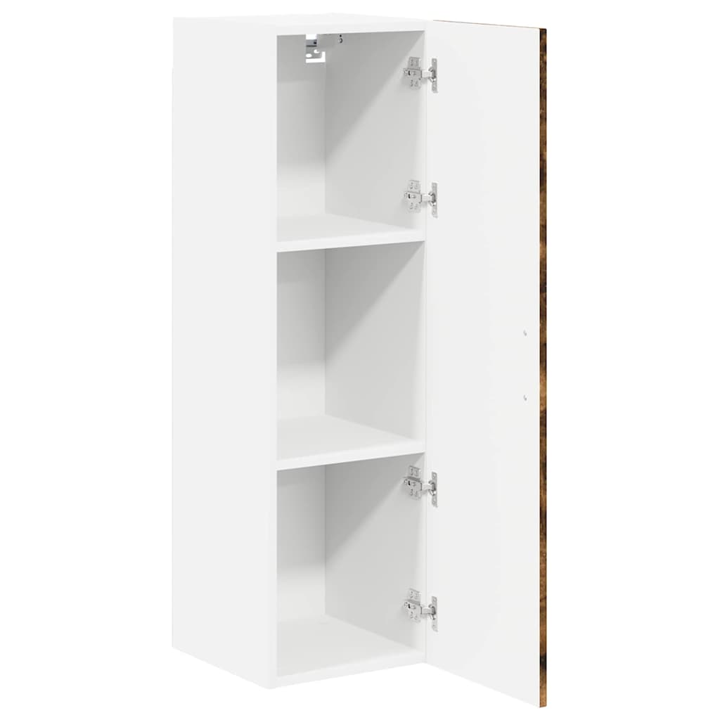 Keukenkast aan de muur met plank Gerookt eiken 30 x 31 x 100 cm