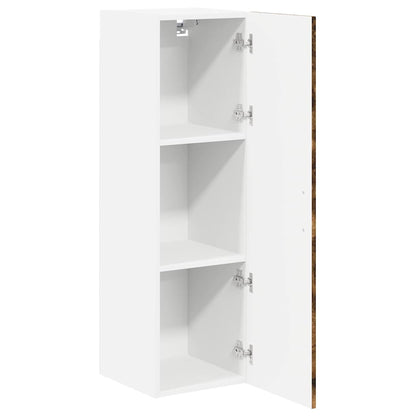 Keukenkast aan de muur met plank Gerookt eiken 30 x 31 x 100 cm
