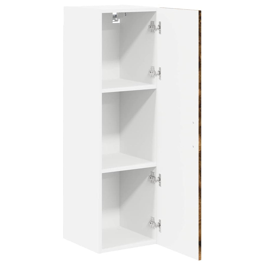 Keukenkast aan de muur met plank Gerookt eiken 30 x 31 x 100 cm
