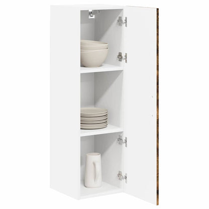 Keukenkast aan de muur met plank Gerookt eiken 30 x 31 x 100 cm