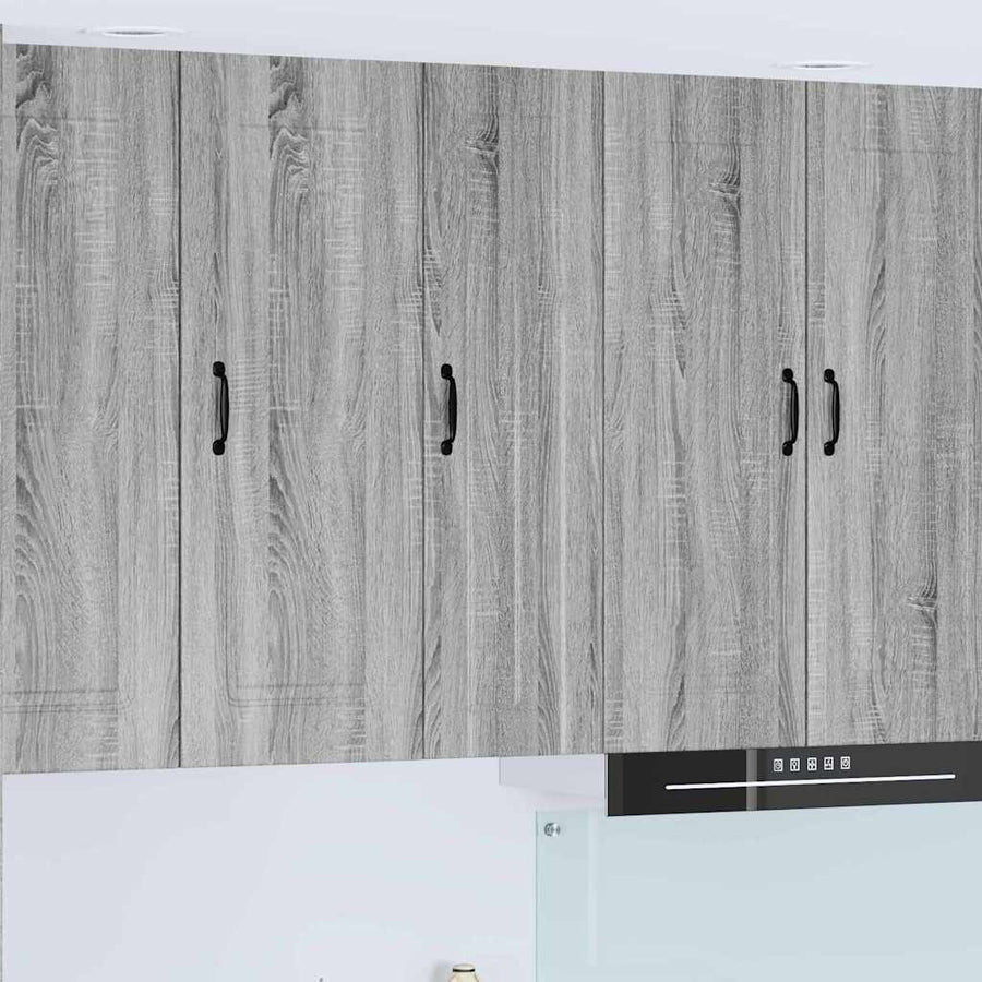 Keukenkast aan de muur met plank Grijs Sonoma 30 x 31 x 100 cm