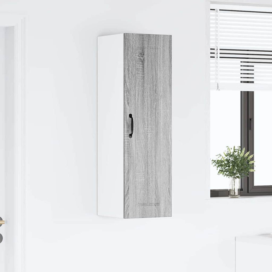 Keukenkast aan de muur met plank Grijs Sonoma 30 x 31 x 100 cm