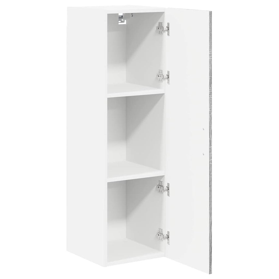 Keukenkast aan de muur met plank Grijs Sonoma 30 x 31 x 100 cm