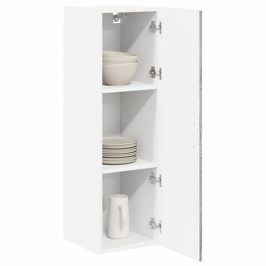 Keukenkast aan de muur met plank Grijs Sonoma 30 x 31 x 100 cm
