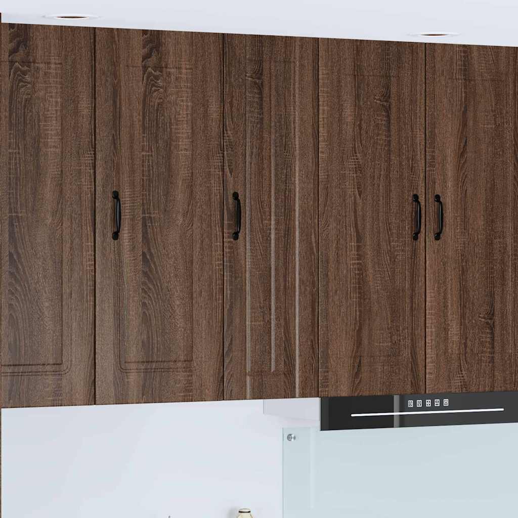 Keukenkast aan de muur met plank Bruin Eiken 30 x 31 x 100 cm