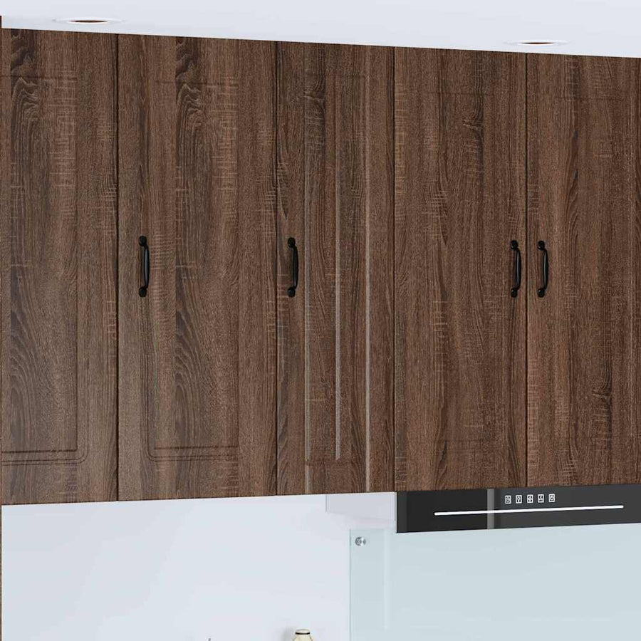 Keukenkast aan de muur met plank Bruin Eiken 30 x 31 x 100 cm