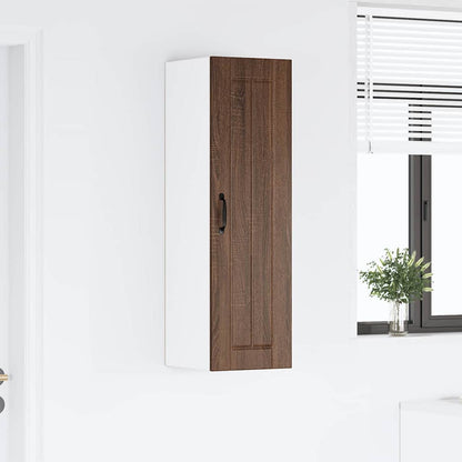 Keukenkast aan de muur met plank Bruin Eiken 30 x 31 x 100 cm