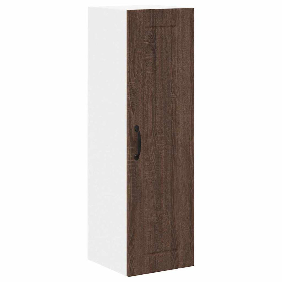 Keukenkast aan de muur met plank Bruin Eiken 30 x 31 x 100 cm