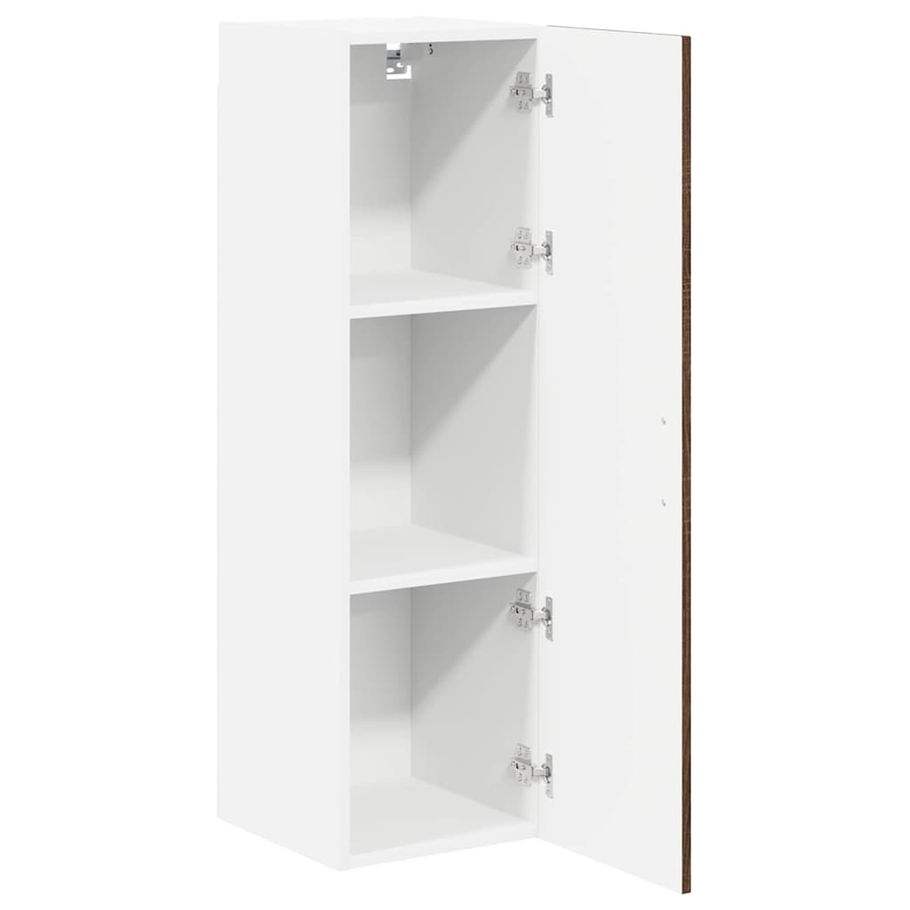 Keukenkast aan de muur met plank Bruin Eiken 30 x 31 x 100 cm