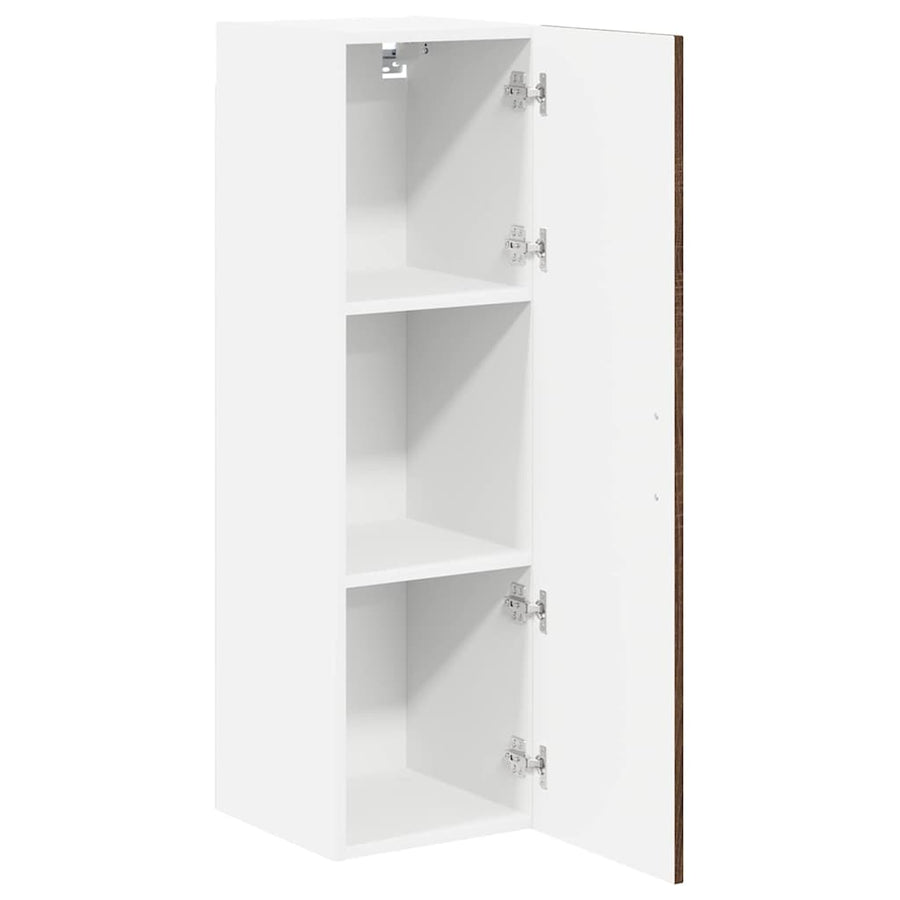 Keukenkast aan de muur met plank Bruin Eiken 30 x 31 x 100 cm