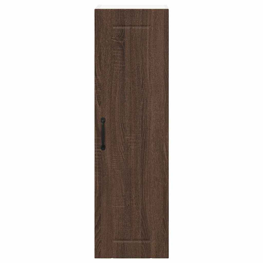 Keukenkast aan de muur met plank Bruin Eiken 30 x 31 x 100 cm
