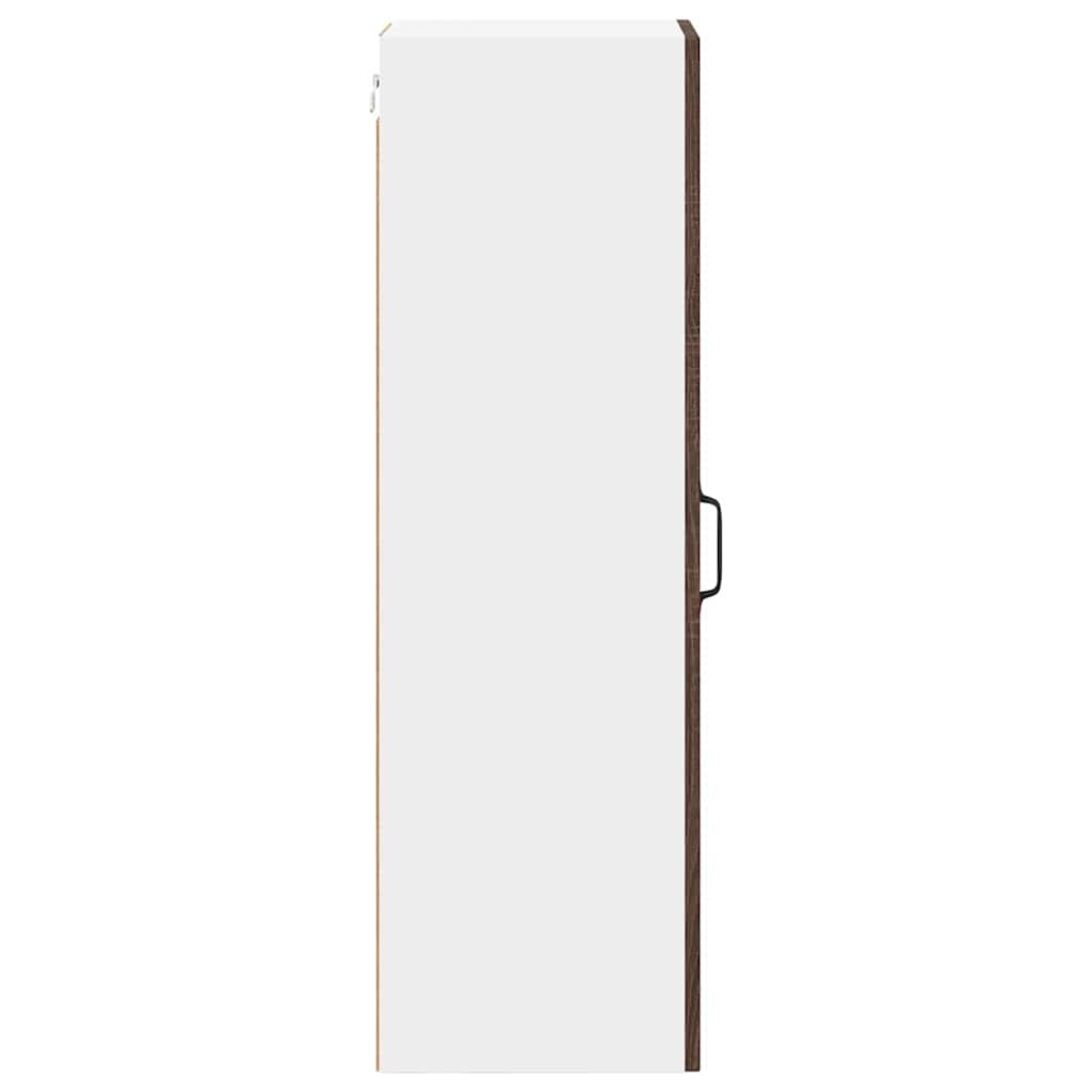 Keukenkast aan de muur met plank Bruin Eiken 30 x 31 x 100 cm