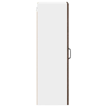 Keukenkast aan de muur met plank Bruin Eiken 30 x 31 x 100 cm