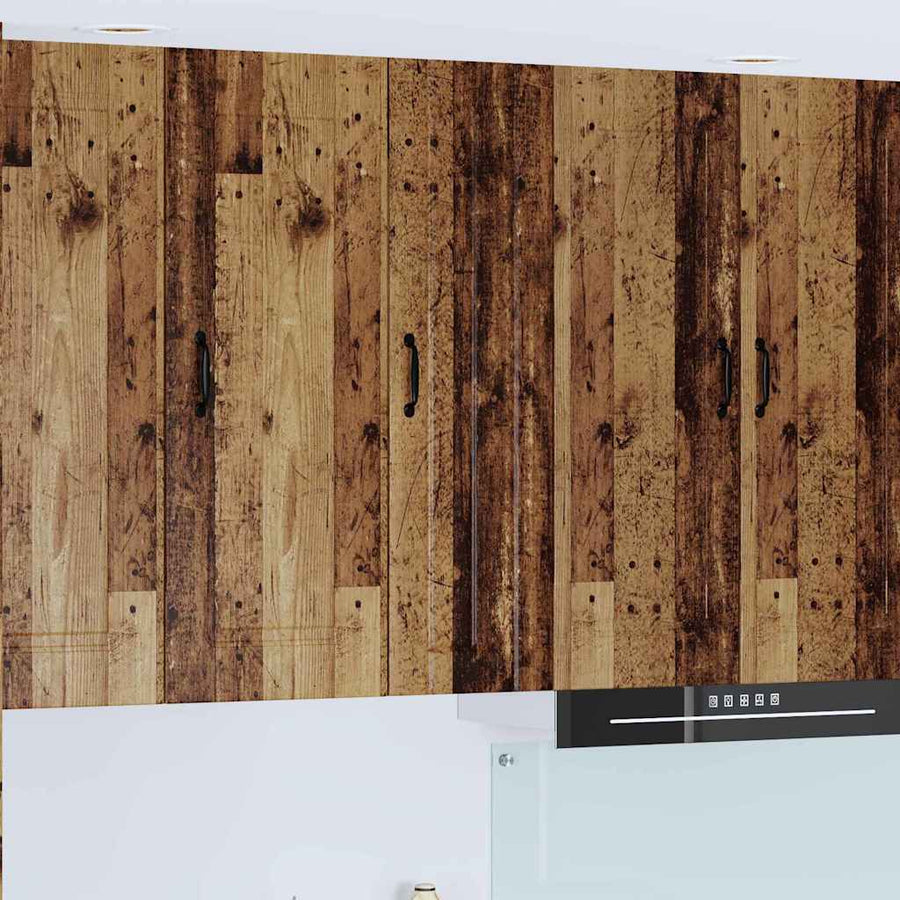 Keukenkast aan de muur Oud Hout 30 x 31 x 100 cm Bewerkt hout