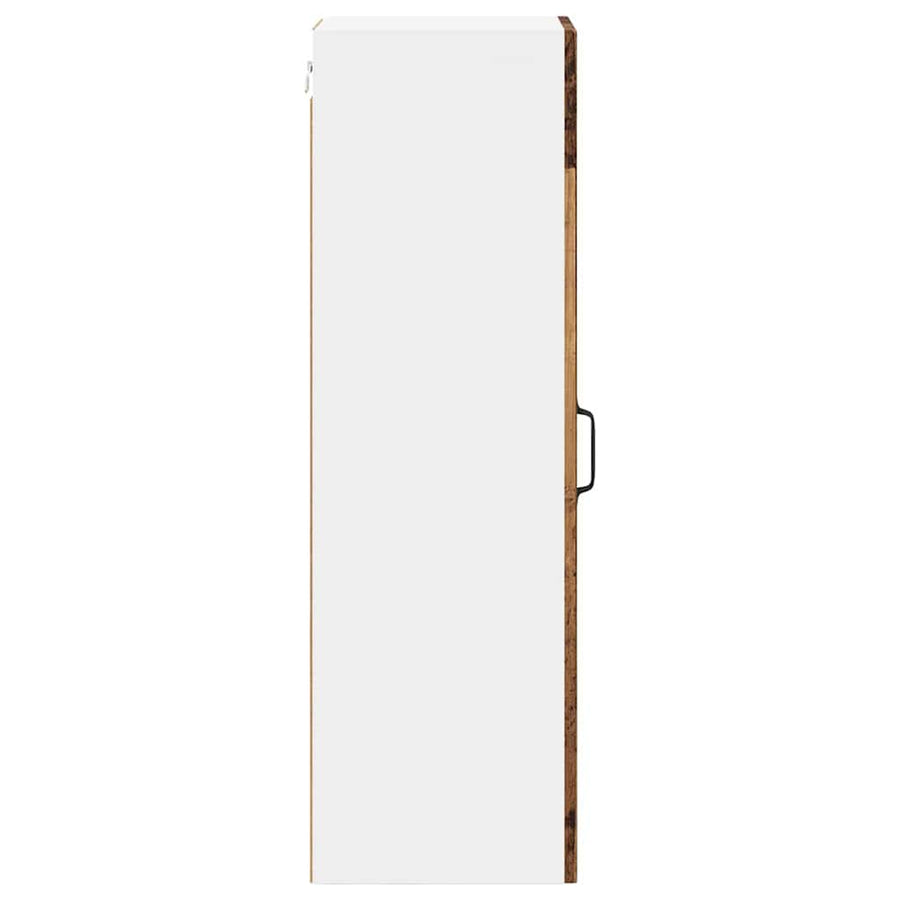 Keukenkast aan de muur Oud Hout 30 x 31 x 100 cm Bewerkt hout