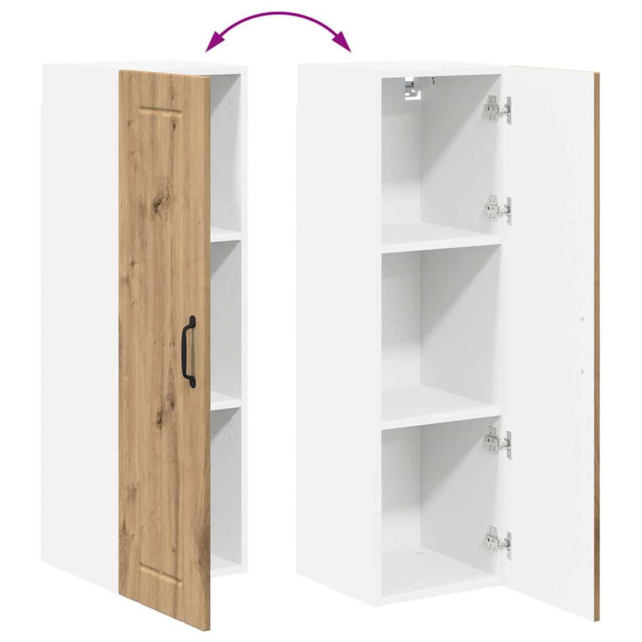 Keukenkast aan de muur met plank Artisan Eiken 30 x 31 x 100 cm