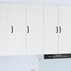 Keukenkast 40x31x100 cm wit bewerkt hout