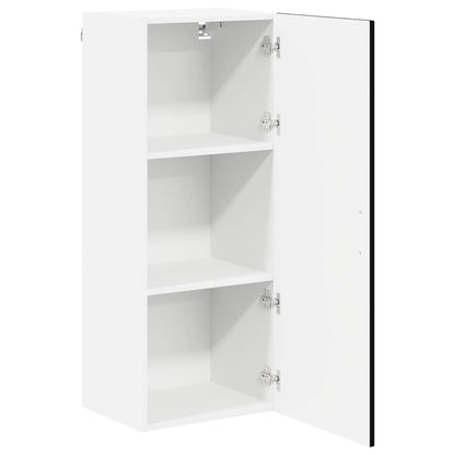 Keukenkast aan de muur Zwart 40 x 31 x 100 cm Bewerkt hout