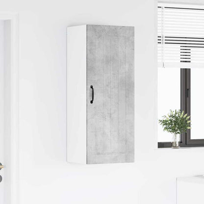 Keukenkast aan de muur met plank Beton Grijs 40 x 31 x 100 cm