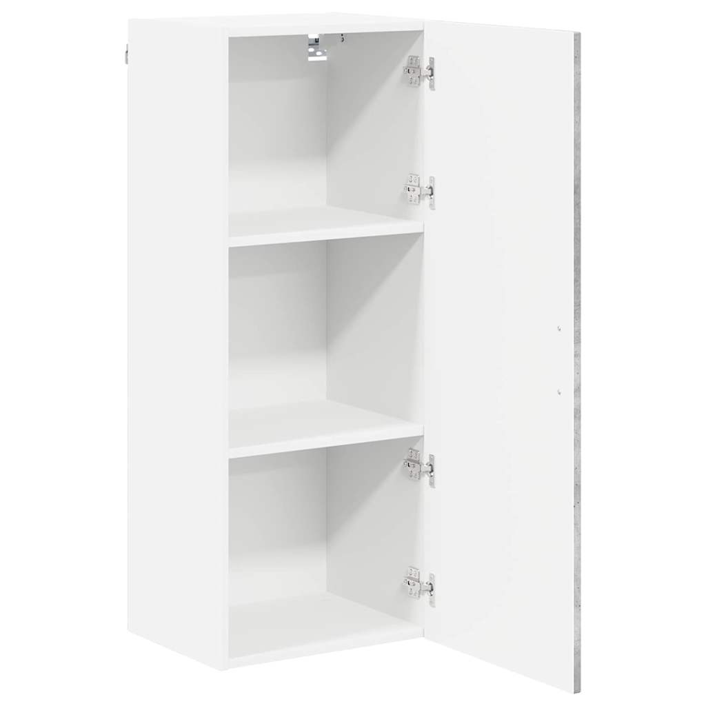 Keukenkast aan de muur met plank Beton Grijs 40 x 31 x 100 cm