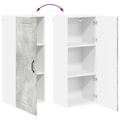 Keukenkast aan de muur met plank Beton Grijs 40 x 31 x 100 cm