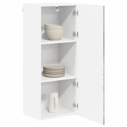 Keukenkast aan de muur met plank Beton Grijs 40 x 31 x 100 cm