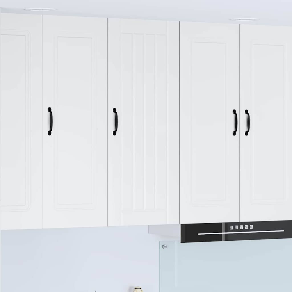 Keukenkast aan de muur met plank Hoogglans wit 40 x 31 x 100 cm