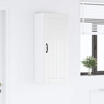 Keukenkast aan de muur met plank Hoogglans wit 40 x 31 x 100 cm