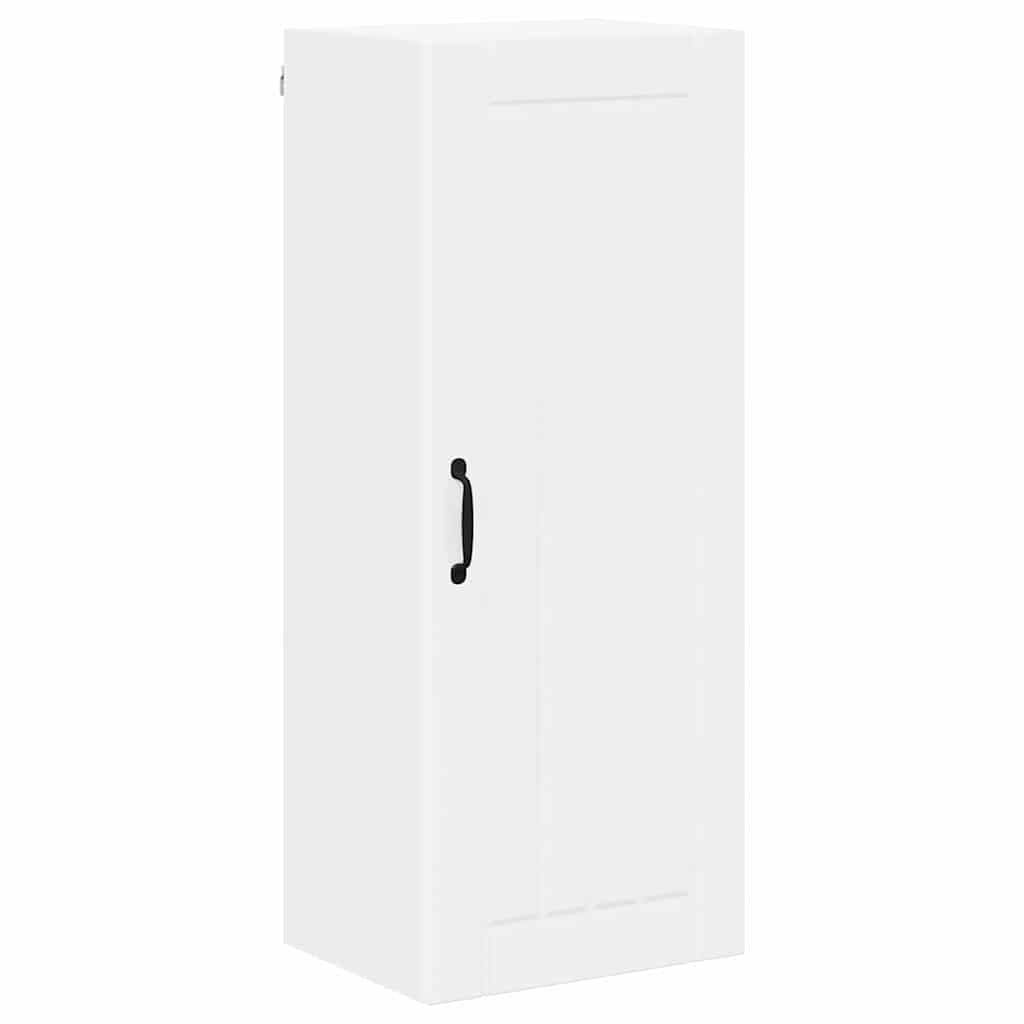 Keukenkast aan de muur met plank Hoogglans wit 40 x 31 x 100 cm
