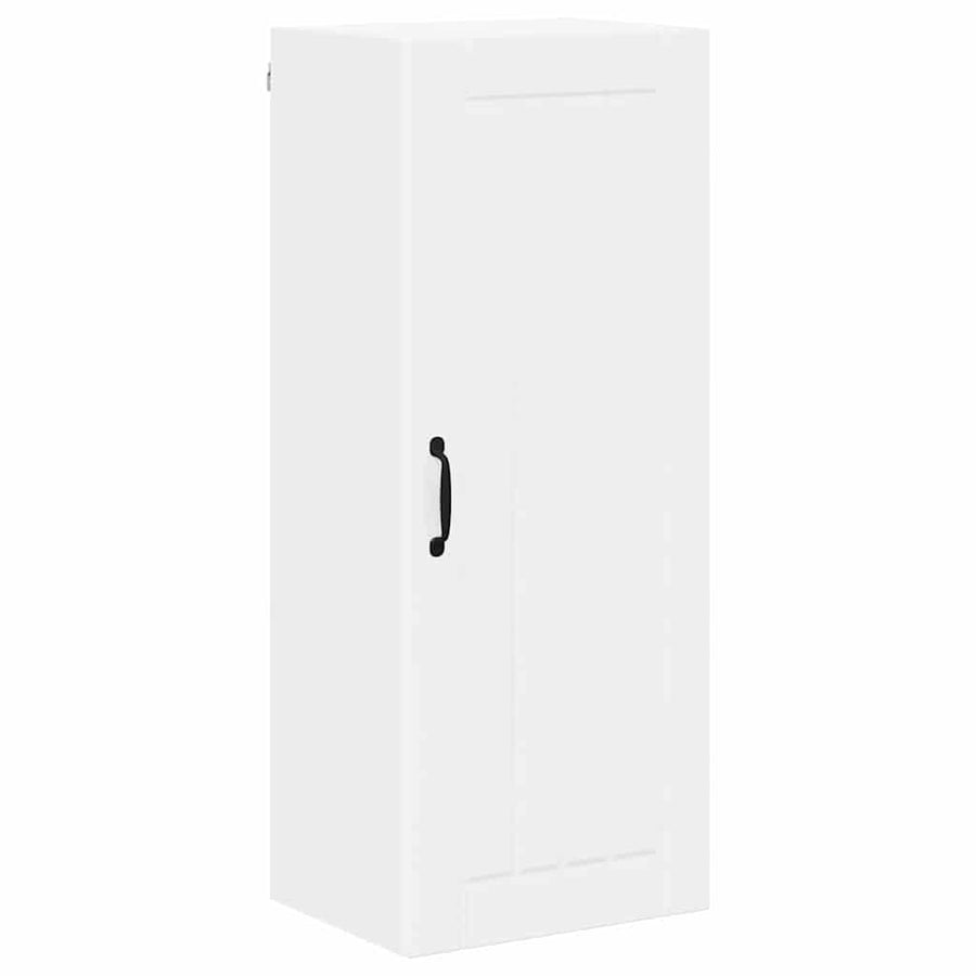 Keukenkast aan de muur met plank Hoogglans wit 40 x 31 x 100 cm