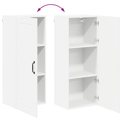 Keukenkast aan de muur met plank Hoogglans wit 40 x 31 x 100 cm