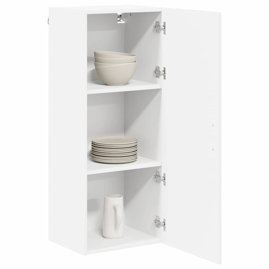 Keukenkast aan de muur met plank Hoogglans wit 40 x 31 x 100 cm