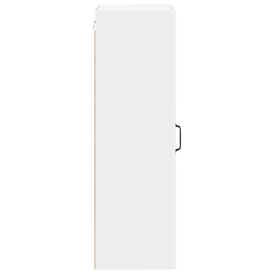 Keukenkast aan de muur met plank Hoogglans wit 40 x 31 x 100 cm