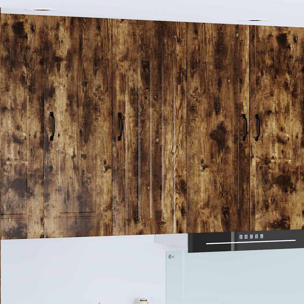 Keukenkast aan de muur met plank Gerookt eiken 40 x 31 x 100 cm