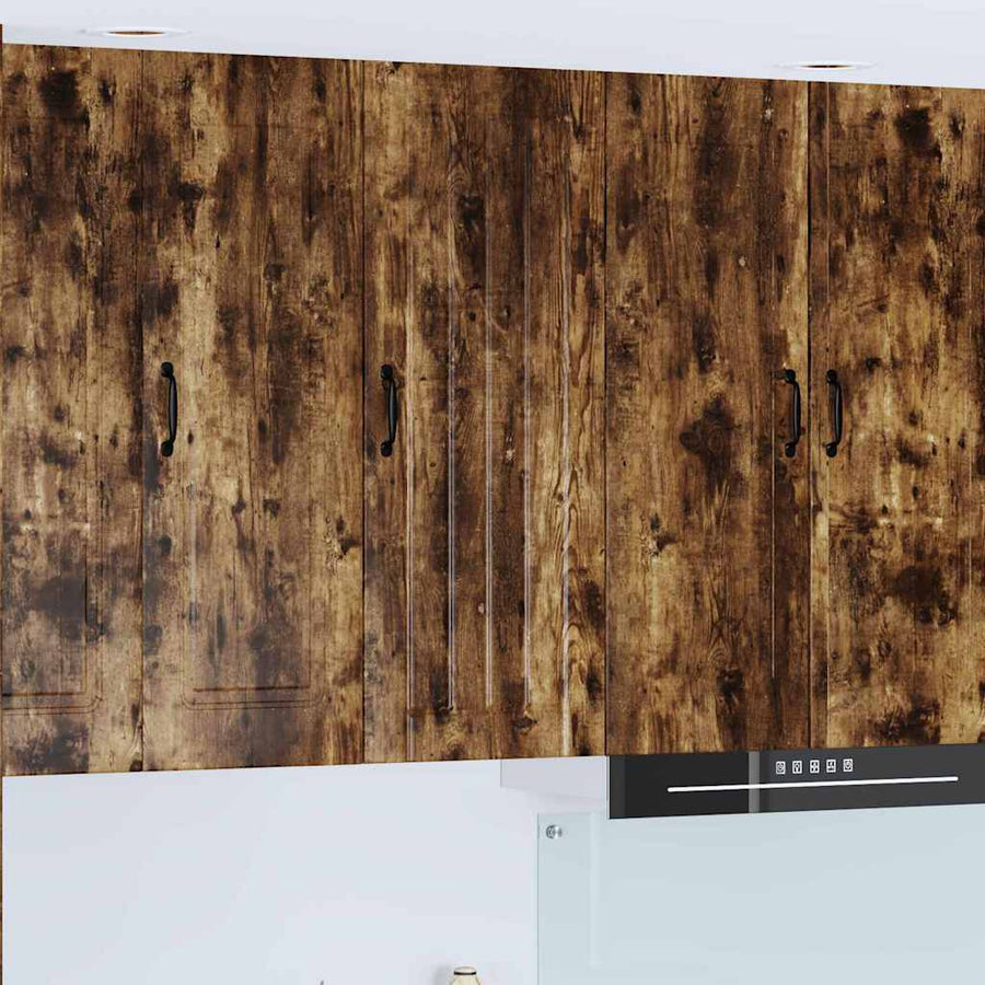 Keukenkast aan de muur met plank Gerookt eiken 40 x 31 x 100 cm
