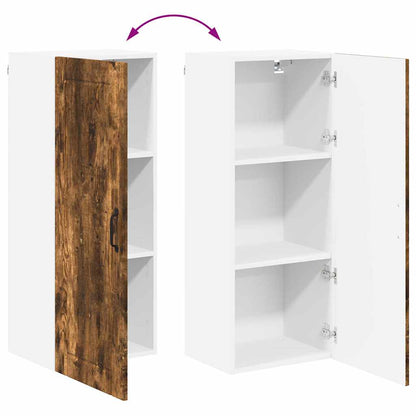 Keukenkast aan de muur met plank Gerookt eiken 40 x 31 x 100 cm