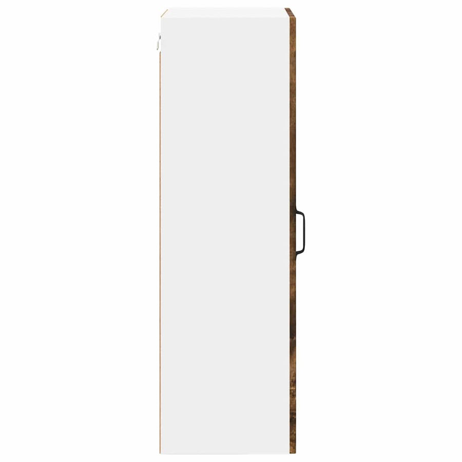 Keukenkast aan de muur met plank Gerookt eiken 40 x 31 x 100 cm