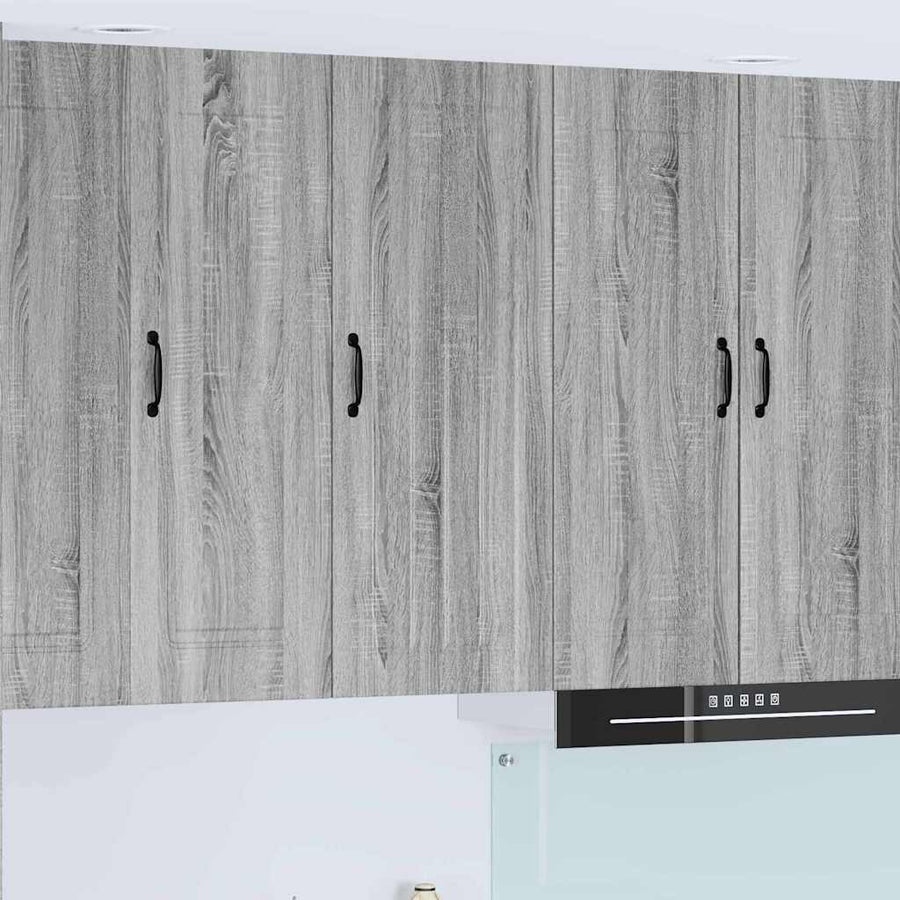 Keukenkast aan de muur met plank Grijs Sonoma 40 x 31 x 100 cm