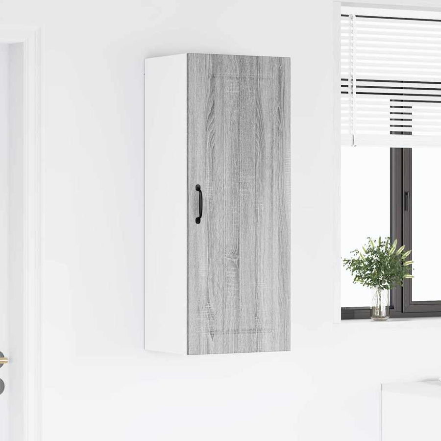 Keukenkast aan de muur met plank Grijs Sonoma 40 x 31 x 100 cm