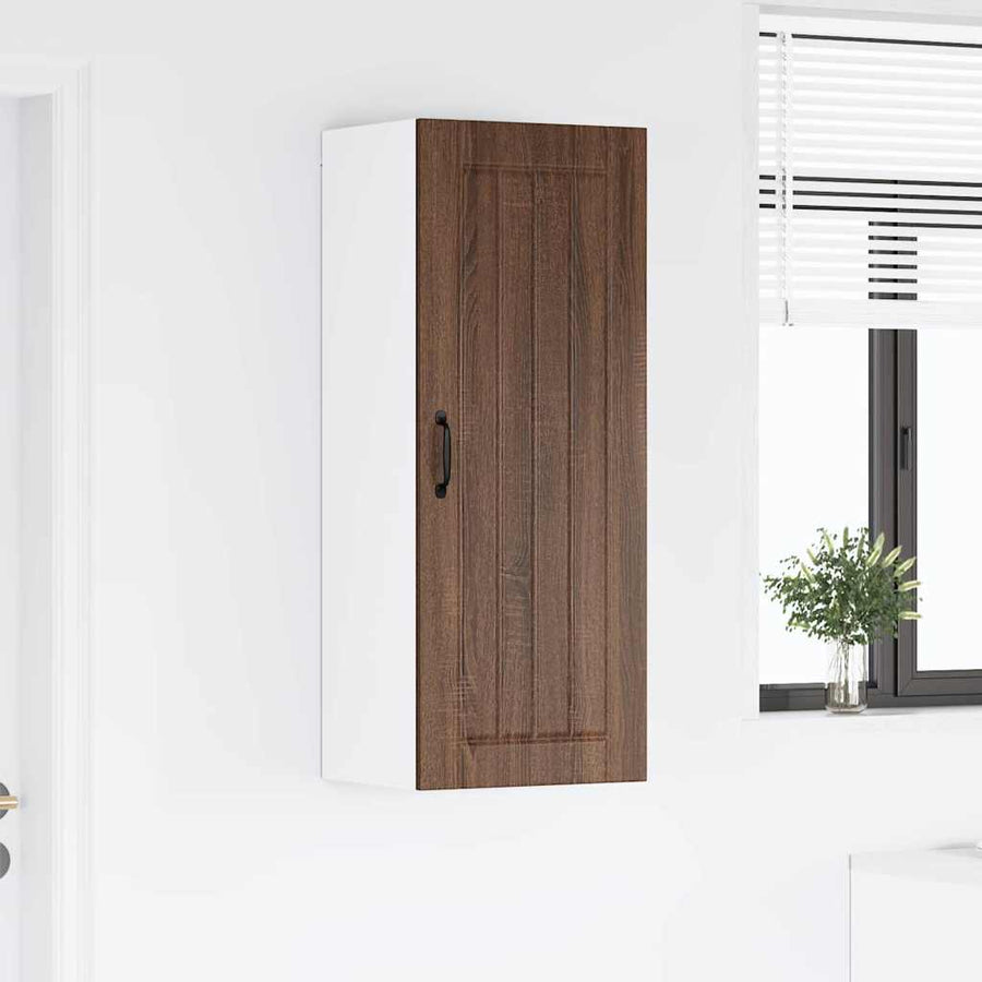 Keukenkast aan de muur met plank Bruin Eiken 40 x 31 x 100 cm