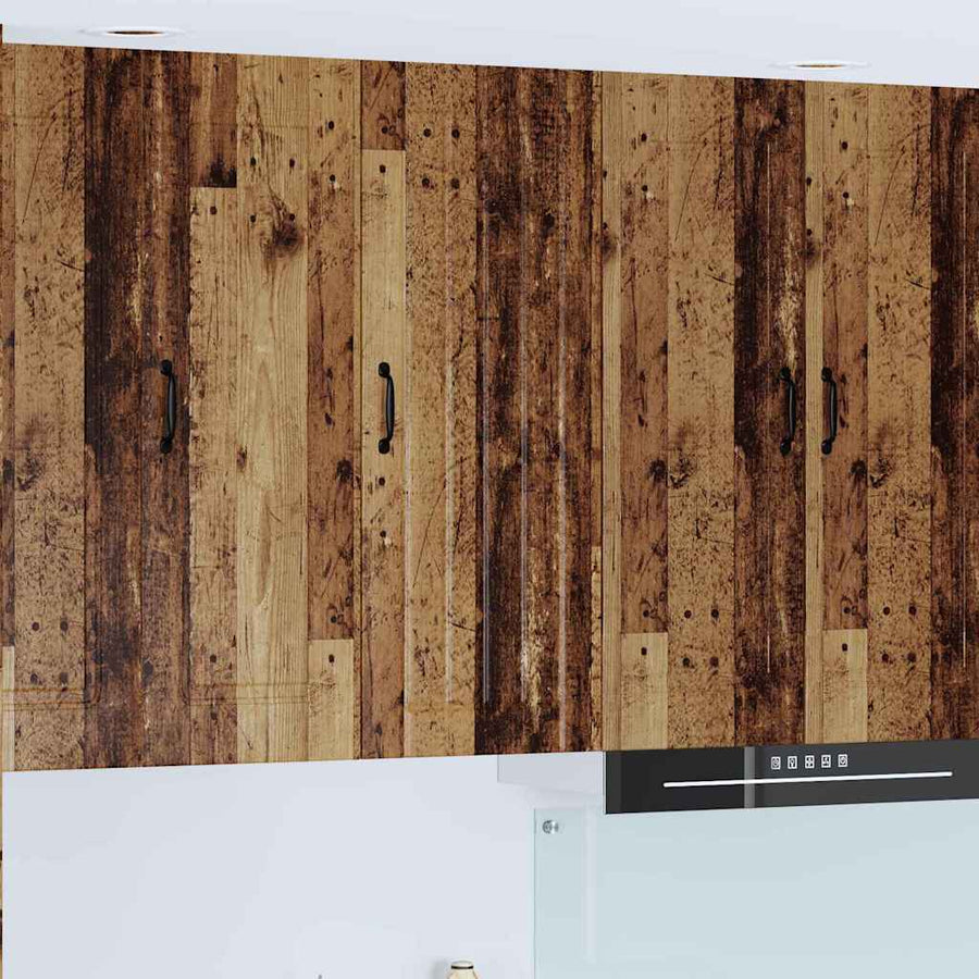 Keukenkast aan de muur Oud Hout 40 x 31 x 100 cm Bewerkt hout