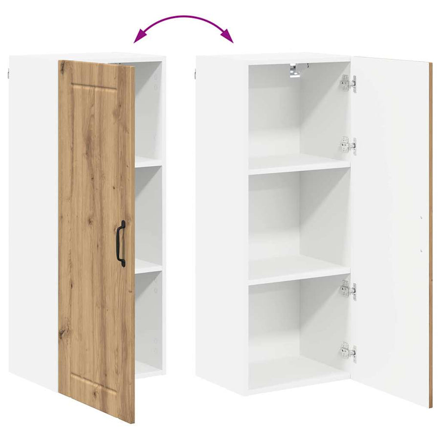Keukenkast aan de muur met plank Artisan Eiken 40 x 31 x 100 cm