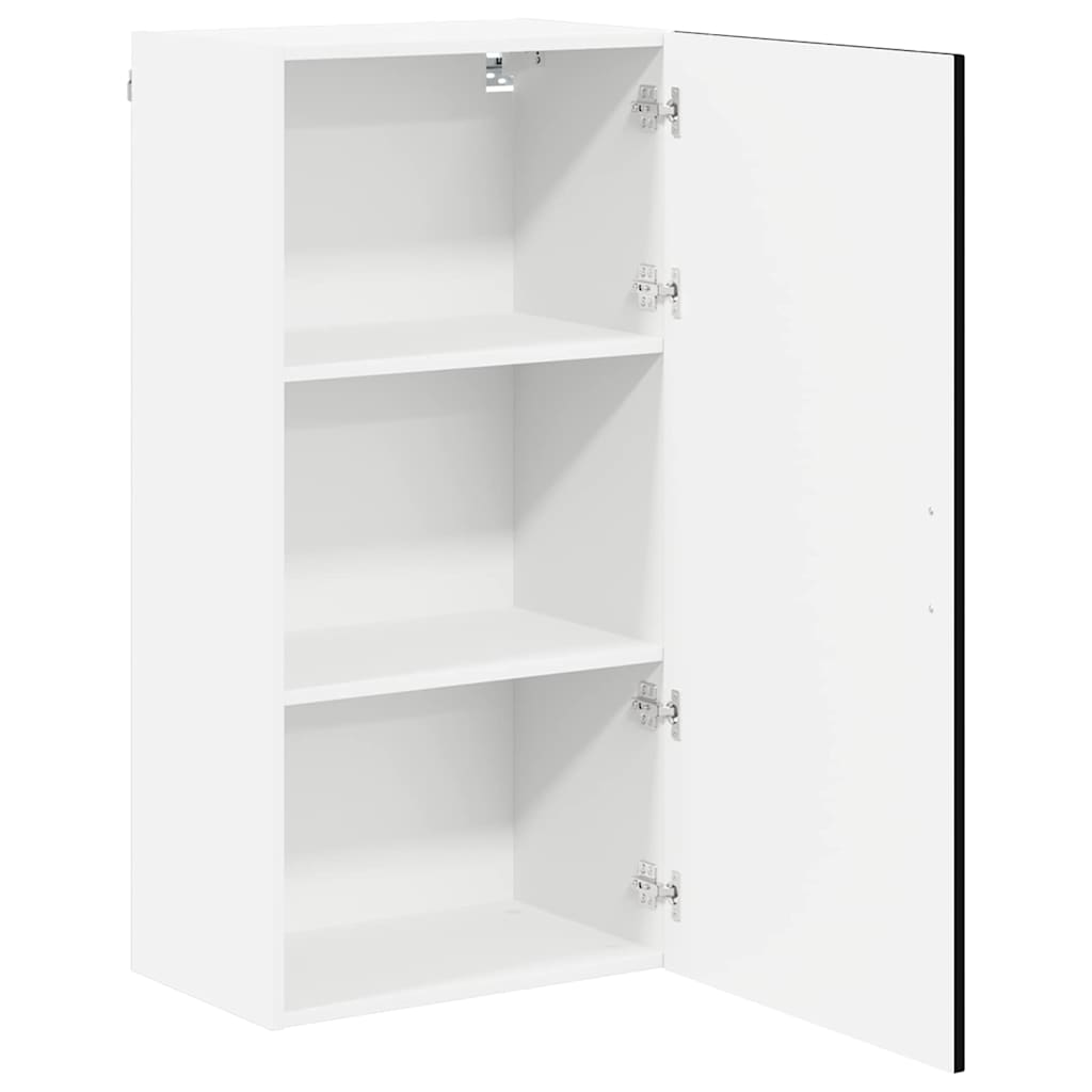 Keukenkast aan de muur Zwart 50 x 31 x 100 cm Bewerkt hout