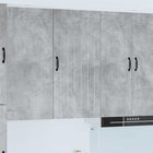 Keukenkast 50x31x100 cm beton grijs bewerkt hout
