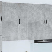 Keukenkast 50x31x100 cm beton grijs bewerkt hout