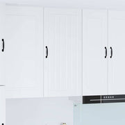 Keukenkast 50x31x100 cm hoogglans wit bewerkt hout